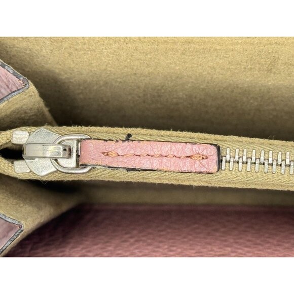 Fendi Roma Selleria Pink Pebbled Leather Zip-Around Wallet Full inclusion - Picture 10 of 16